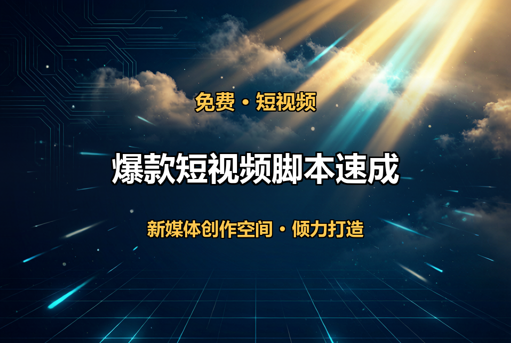 爆款短视频脚本速成